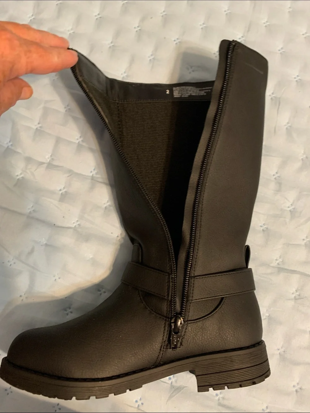 The Children's Place black Mid-Calf Girls' Boots